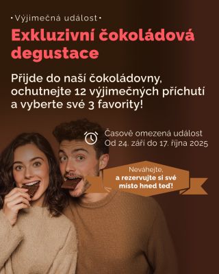 Pomozte nám vybrat 3 nové příchutě čokolád! 🤩 Připravili jsme si pro vás degustaci 12 neobvyklých čokolád, které budete...
