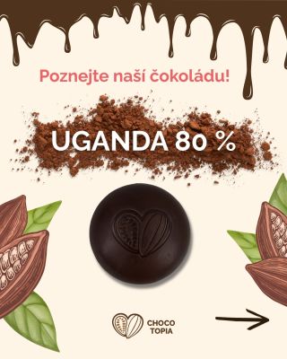 🍫 Objevte sílu pravé čokolády z Ugandy! Každý kousek naší 80% čokolády skrývá příběh o původu, vůni a chuti, která vás...