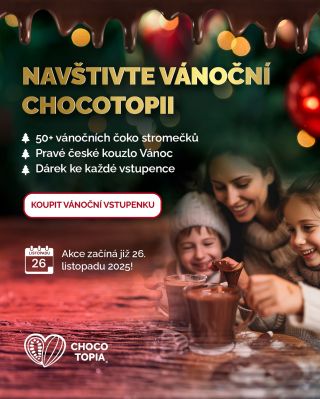 Už se to blíží! 😍 Krásné svátky plné čokolády. 🎄 Zažijte kouzlo Vánoc v Chocotopii! Letos k nám advetní čas přinese opět...